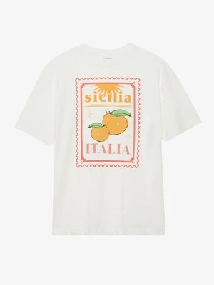 T-shirt z nadrukiem Even&Odd