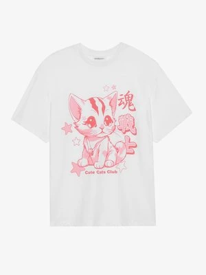 T-shirt z nadrukiem Even&Odd