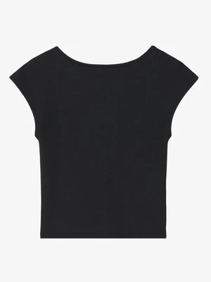 T-shirt z nadrukiem Even&Odd antracytowy