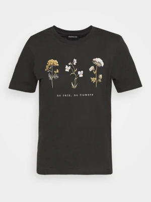 T-shirt z nadrukiem Even&Odd By Zalando antracytowy