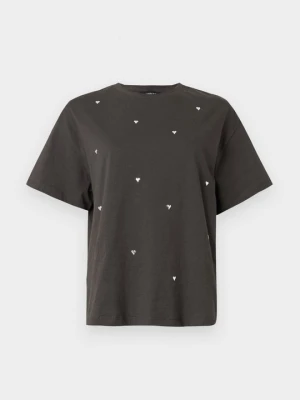 T-shirt z nadrukiem Even&Odd By Zalando antracytowy
