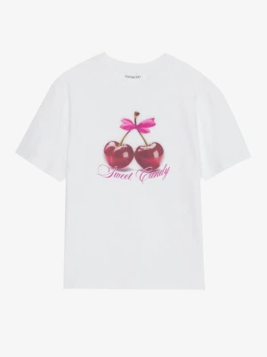 T-shirt z nadrukiem Even&Odd By Zalando biały