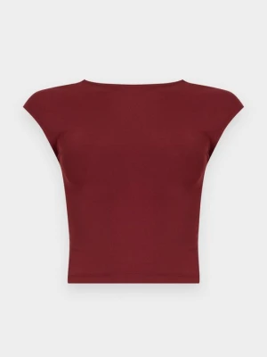 T-shirt z nadrukiem Even&Odd By Zalando bordowy