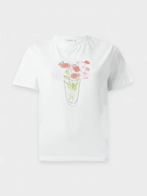 T-shirt z nadrukiem Even&Odd By Zalando biały