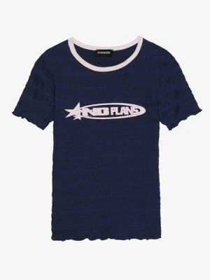 T-shirt z nadrukiem Even&Odd By Zalando granatowy