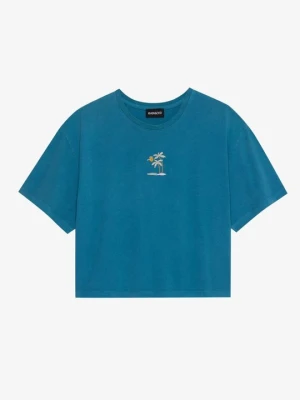 T-shirt z nadrukiem Even&Odd By Zalando ciemnozielony