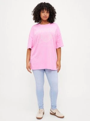 T-shirt z nadrukiem Even&Odd Curvy
