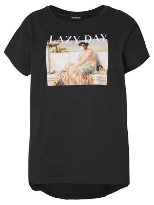 T-shirt z nadrukiem Even&Odd Curvy By Zalando czarny