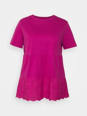 T-shirt z nadrukiem Even&Odd Curvy By Zalando różowy