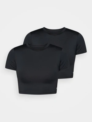 T-shirt z nadrukiem Even&Odd czarny