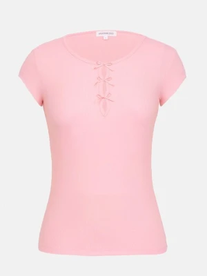 T-shirt z nadrukiem Even&Odd By Zalando jagodowy