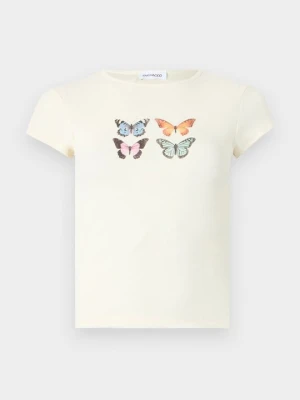 T-shirt z nadrukiem Even&Odd By Zalando mleczny
