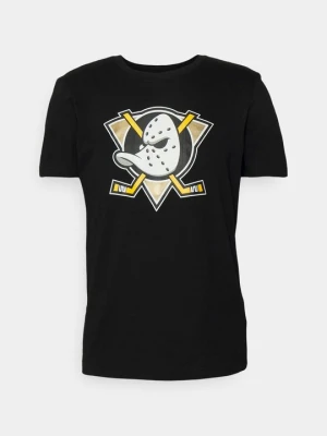 T-shirt z nadrukiem Fanatics czarny