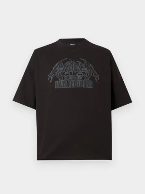 T-shirt z nadrukiem FAVELA czarny