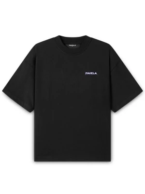 T-shirt z nadrukiem FAVELA czarny