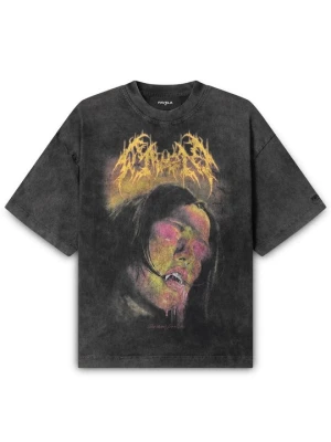 T-shirt z nadrukiem FAVELA czarny