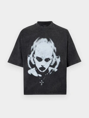 T-shirt z nadrukiem FAVELA czarny