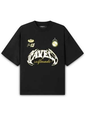 T-shirt z nadrukiem FAVELA czarny
