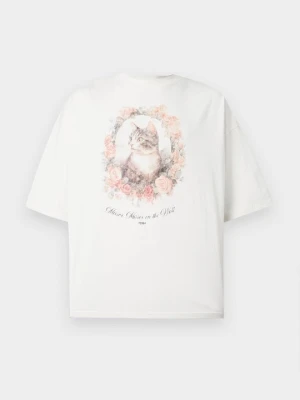 T-shirt z nadrukiem FAVELA mleczny