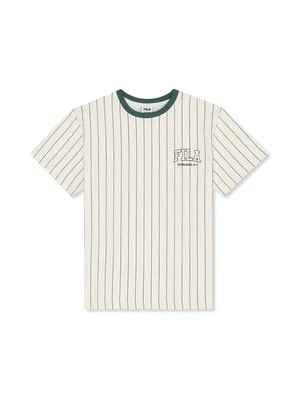 T-shirt z nadrukiem Fila mleczny