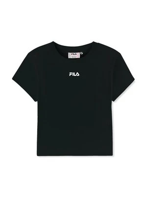 T-shirt z nadrukiem Fila czarny