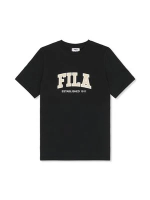 T-shirt z nadrukiem Fila czarny