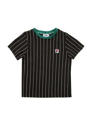 T-shirt z nadrukiem Fila czarny