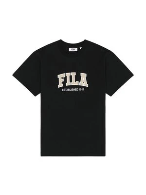 T-shirt z nadrukiem Fila czarny