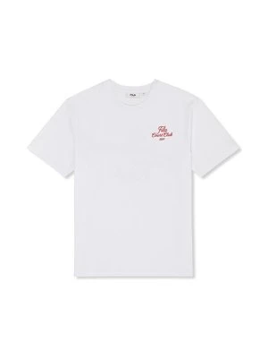 T-shirt z nadrukiem Fila biały