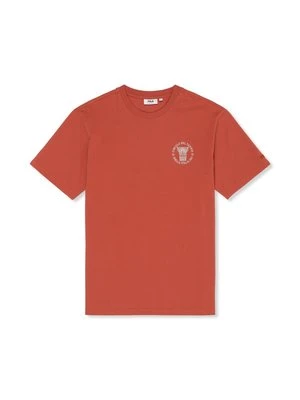 T-shirt z nadrukiem Fila czerwony