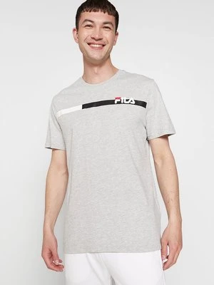 T-shirt z nadrukiem Fila szary