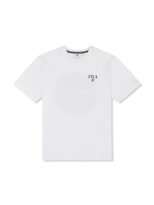 T-shirt z nadrukiem Fila biały