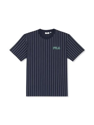 T-shirt z nadrukiem Fila niebieski