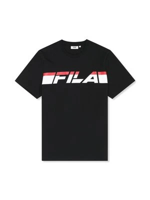 T-shirt z nadrukiem Fila czarny