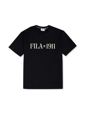 T-shirt z nadrukiem Fila czarny