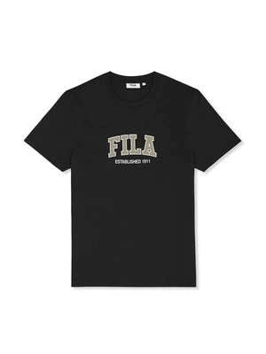 T-shirt z nadrukiem Fila czarny