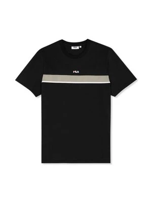 T-shirt z nadrukiem Fila czarny