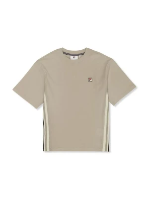 T-shirt z nadrukiem Fila beżowy