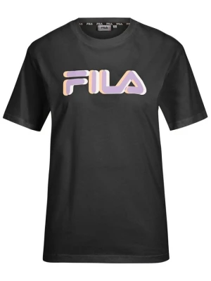 T-shirt z nadrukiem Fila czarny