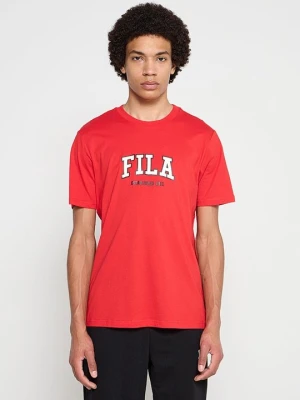 T-shirt z nadrukiem Fila czerwony