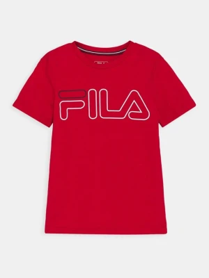 T-shirt z nadrukiem Fila czerwony