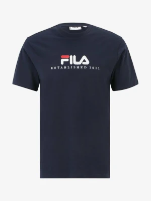 T-shirt z nadrukiem Fila granatowy