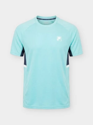 T-shirt z nadrukiem Fila jasnoniebieski