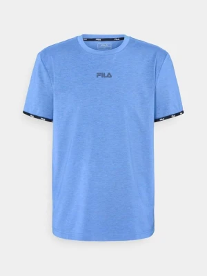 T-shirt z nadrukiem Fila niebieski