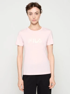 T-shirt z nadrukiem Fila różowy