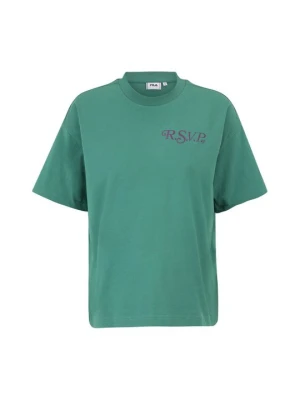 T-shirt z nadrukiem Fila zielony