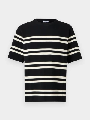 T-shirt z nadrukiem Filippa K czarny
