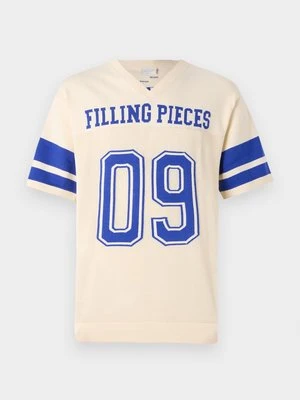 T-shirt z nadrukiem Filling Pieces mleczny