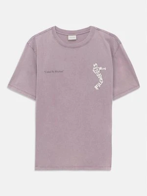 T-shirt z nadrukiem Filling Pieces jasnoróżowy