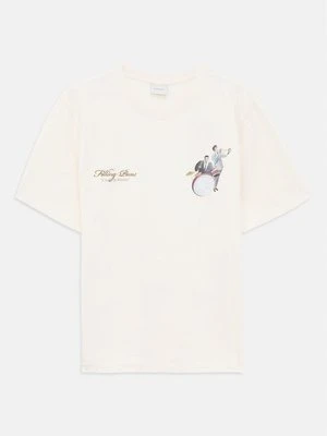 T-shirt z nadrukiem Filling Pieces mleczny